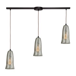 A thumbnail of the Elk Lighting 10431/3L Oil Rubbed Bronze / Hammered Mercury Glass