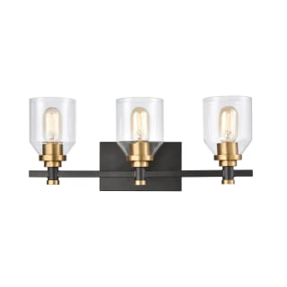 A thumbnail of the Elk Lighting 15402/3 Matte Black / Satin Brass