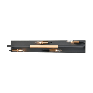 A thumbnail of the Elk Lighting 15453/4 Matte Black / Satin Brass