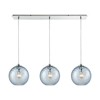 A thumbnail of the Elk Lighting 31380/3LP Polished Chrome / Aqua Shades