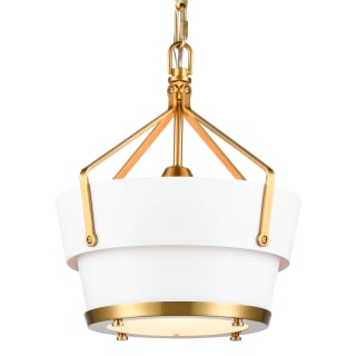 A thumbnail of the Elk Lighting 67825/1 Matte White / Satin Brass