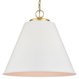 A thumbnail of the Elk Lighting 68165/3 Matte White / Natural Antique Brass