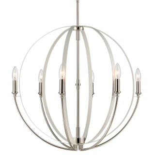 A thumbnail of the Elk Lighting 81466/6 Matte White / Polished Nickel