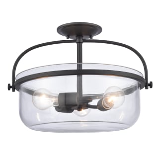 A thumbnail of the Elk Lighting 89443/3 Matte Black / Clear