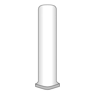 Emser Citadel Ivory Porcelain Cove Corner Tile (1-in x 6-in)