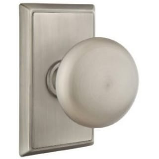 Emtek 8521PUS15A Pewter Providence Non-Turning Two-Sided Dummy Door Knob  Set with Rectangular Rose from the Brass Classic Collection 