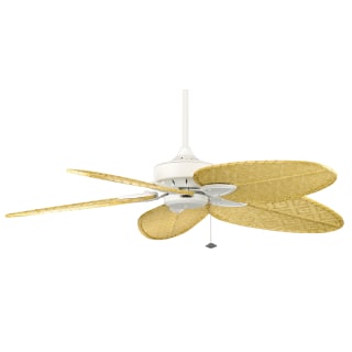 Fanimation Lx7500mw White With Natural Bamboo Blades