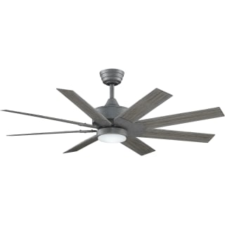 Fanimation Levon Custom 52-in Brushed Nickel LED Indoor/Outdoor Ceiling Fan with Remote (8-Blade)