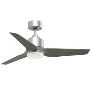 Fanimation TriAire Custom 44-in Silver Indoor/Outdoor Smart Ceiling Fan with Remote (3-Blade)