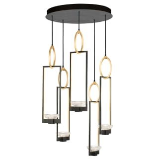 A thumbnail of the Fine Art Handcrafted Lighting 893040-3ST Hand Rubbed Black Iron / Gold Leaf