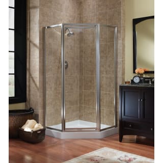 Foremost Tdna0470 Rn Sv Silver Rain Glass Tides 70 High X 55 1 2 Wide Framed Shower Enclosure With Three 3 16 Clear Glass Panels Faucet Com