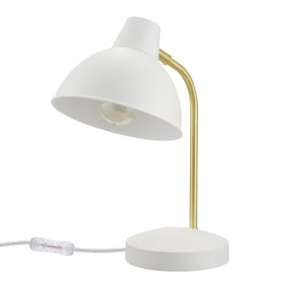 Globe Electric 30288 Matte White / Matte Gold Tall Accent Desk Lamp LightingDirect.com