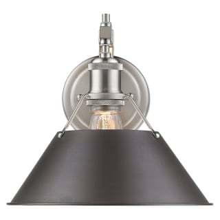 A thumbnail of the Golden Lighting 3306-1W PW Pewter with Rubbed Brass Shades