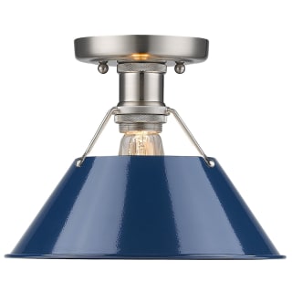 A thumbnail of the Golden Lighting 3306-FM PW Pewter with Navy Shades