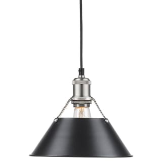 A thumbnail of the Golden Lighting 3306-M PW Pewter with Black Shades