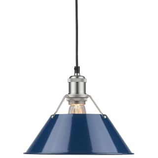A thumbnail of the Golden Lighting 3306-M PW Pewter with Navy Shades
