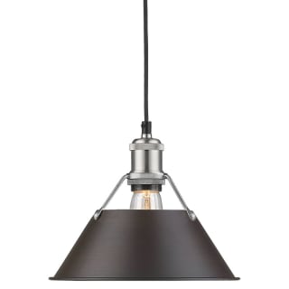 A thumbnail of the Golden Lighting 3306-M PW Pewter with Rubbed Brass Shades