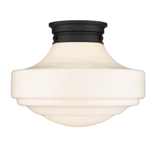 A thumbnail of the Golden Lighting 0508-LSF Matte Black / Vintage Milk Glass