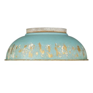 A thumbnail of the Golden Lighting 0865-FM TEAL Aged Galvanized Steel