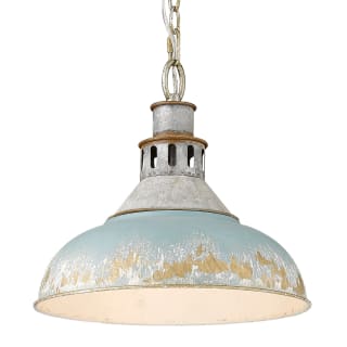 A thumbnail of the Golden Lighting 0865-L Aged Galvanize Steel / Antique Teal