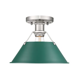 A thumbnail of the Golden Lighting 3306-FM PW Pewter / Pine Green Shades