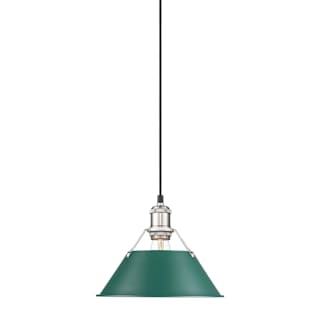 A thumbnail of the Golden Lighting 3306-M PW Pewter / Pine Green Shades