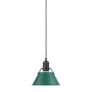 A thumbnail of the Golden Lighting 3306-S Matte Black / Pine Green Shades