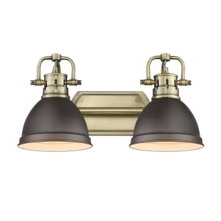 A thumbnail of the Golden Lighting 3602-BA2 AB Aged Brass / Rubbed Bronze