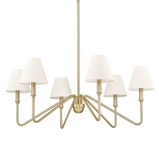 A thumbnail of the Golden Lighting 3690-6 IL Brushed Champagne Bronze / Ivory Linen Shades