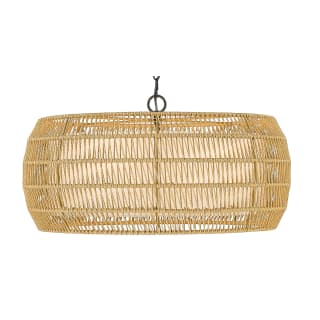 A thumbnail of the Golden Lighting 6805-6 Matte Black / Natural Rattan