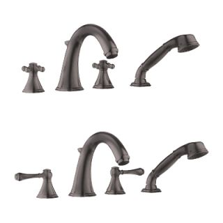 Grohe 25506en0 Brushed Nickel Geneva Deck Mounted Roman Tub Filler