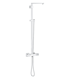 hefboom pedaal Vaarwel Grohe 26420000 Starlight Chrome Euphoria Cube Double Handle Thermostatic  Shower System 39-9/16" Center to Center - Less Shower Head and Handshower -  FaucetDirect.com