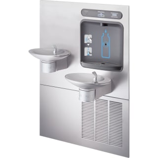Halsey Taylor Hthbwf Ovlser I Stainless Steel Ovl Ii Wall Mounted 8 Gph Ada Indoor Rated Bi Level Bottle Filler Fountain Combo With Recessed Chiller Faucet Com
