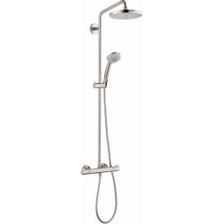 Muildier Arbeid Verblinding Hansgrohe 27185821 Brushed Nickel Croma Thermostatic Showerpipe 220 1-Jet,  2.5 GPM - FaucetDirect.com