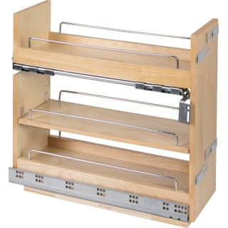 Hardware Resources DBPO-8SC Natural White Birch 8 Wide Base Cabinet Pull  Out Spice Rack Drawer Filler with Soft Close Slides 