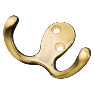 Double Hickory Hardware P27115-PB Utility Collection Hook Polished Brass 