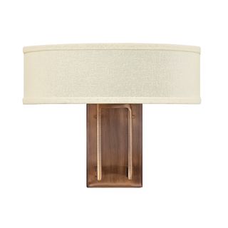 Hinkley Hampton Collection Transitional Two Light Wall Sconce Brushed Bronze