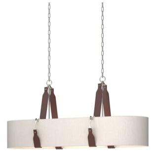 A thumbnail of the Hubbardton Forge 134070 Polished Nickel / British Brown / Flax