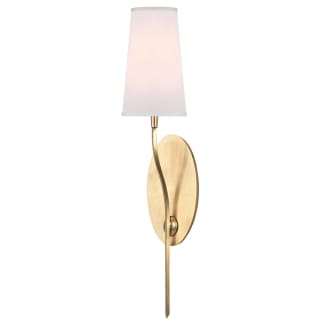 A thumbnail of the Hudson Valley Lighting 3711 Aged Brass / White Silk Shades