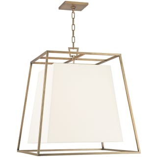 A thumbnail of the Hudson Valley Lighting 6924 Aged Brass / White Silk Shades