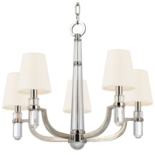 A thumbnail of the Hudson Valley Lighting 985 Polished Nickel / White Silk Shades