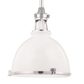 A thumbnail of the Hudson Valley Lighting 4614 White / Polished Nickel