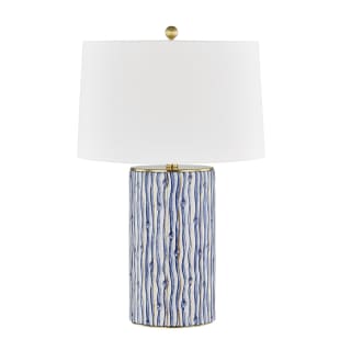 Hudson Valley Lighting L1446 Gl Bl Gold Leaf Blue White Bohemia 26 Tall Buffet Table Lamp Lightingdirect Com