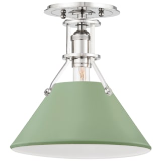 A thumbnail of the Hudson Valley Lighting MDS353 Polished Nickel / Leaf Green