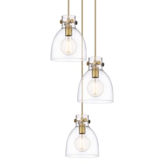 A thumbnail of the Innovations Lighting 113-410-1PS-10-16 Newton Bell Pendant Brushed Brass / Clear