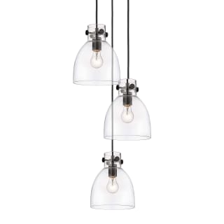 A thumbnail of the Innovations Lighting 113-410-1PS-10-16 Newton Bell Pendant Matte Black / Clear