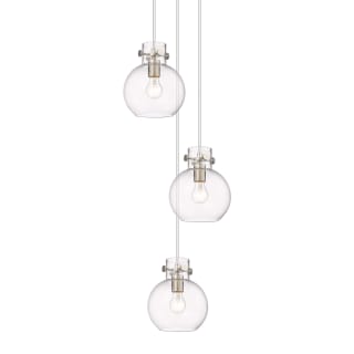 A thumbnail of the Innovations Lighting 113-410-1PS-10-16 Newton Sphere Pendant Brushed Satin Nickel / Clear