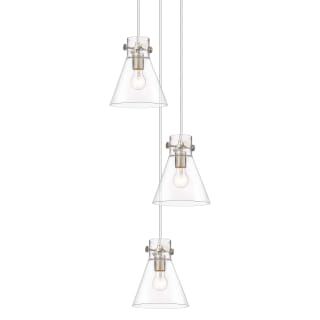 A thumbnail of the Innovations Lighting 113-410-1PS-10-16 Newton Cone Pendant Brushed Satin Nickel / Clear