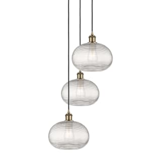 A thumbnail of the Innovations Lighting 113B-3P-30-17 Ithaca Pendant Antique Brass / Clear Ithaca