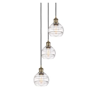 A thumbnail of the Innovations Lighting 113B-3P-24-12 Rochester Pendant Antique Brass / Clear